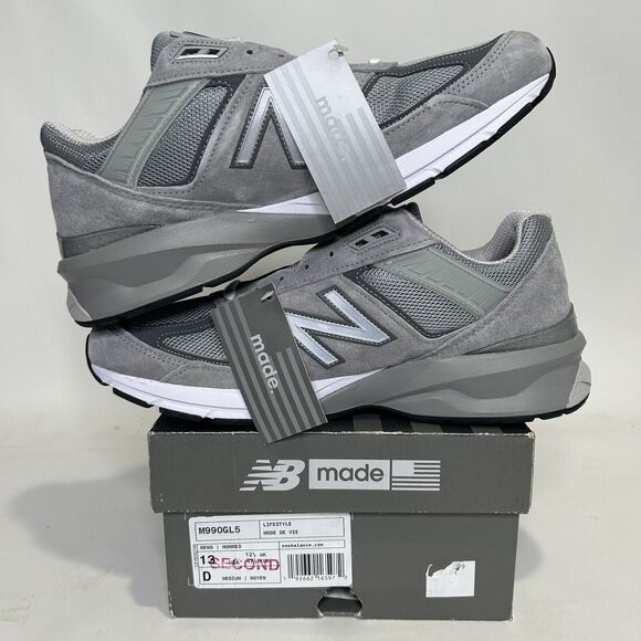 New Balance 990v5 Made in USA “Grey White” 2024 main image 4